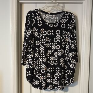 Westbound cotton blend tunic L (fits XL)